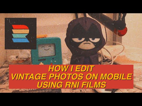 how i edit vintage photos on mobile using RNI films