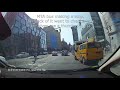 Driving In New York City NYC Taxi Gives Me A Thumb Up For Letting Him Change Lane