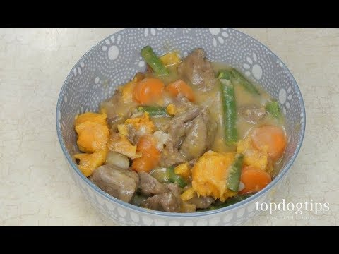 Beef and Sweet Potato Homemade Stew for Dogs