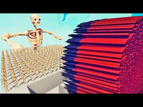 100x SKELETON + 3X GIANT vs EVERY GOD - Totally Accurate Battle Simulator TABS