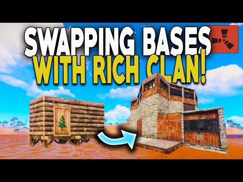 SWAPPING BASES with HUGE SUPER RICH CLAN! - Rust Solo Survival