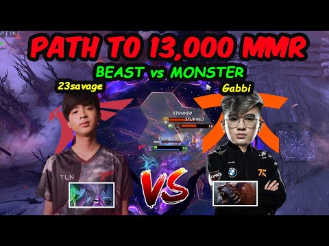 Path to 13K MMR  - Talon 23savage Faceless Void BEAST vs Fnatic Gabbi Ursa Monster Carry Dota 2