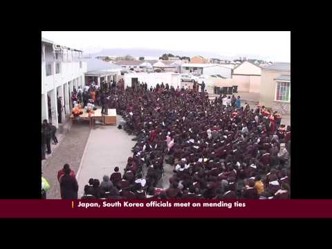 Desmond tutu celebrates Mandela