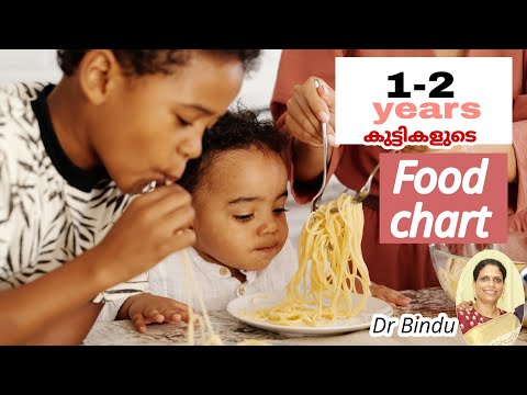 ഒന്നു മുതൽ രണ്ടു വയസുവരെയുള്ള കുഞ്ഞുക്കളുടെ ഫുഡ് പാർട്ട്/Food chart after one year/ Dr Bindu
