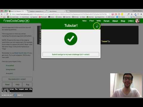 Search And Replace Javascript Free Code Camp