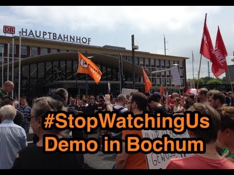 StopWatchingUs Bochum: Zusammenfassung der Demo (27.07.2013)