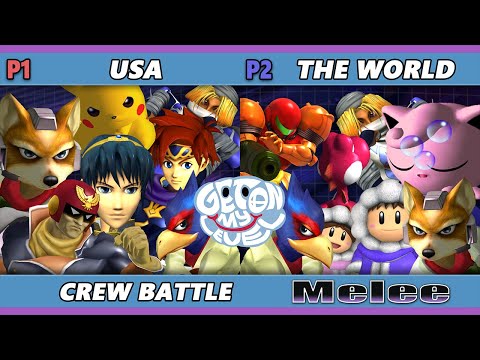 GOML 2023 - USA vs The World - Crew Battle - Smash Melee - SSBM