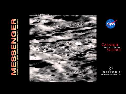 MESSENGER buzzes Mercury's north polar region