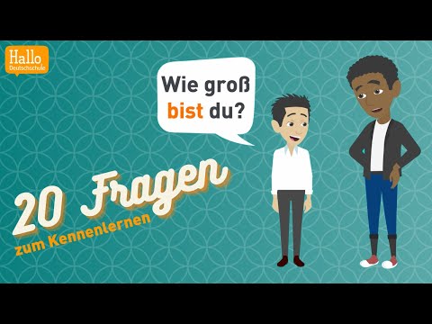Learn German A1 | 20 questions to get to know | Vocabulary and idioms
