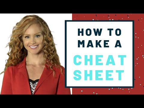 How to make a cheat sheet | STUDY TIP