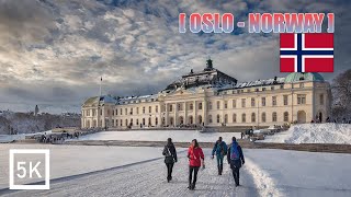 Oslo in Norway - 5K HDR Walking Tour to the Royal Palace, National Theater & University of Oslo