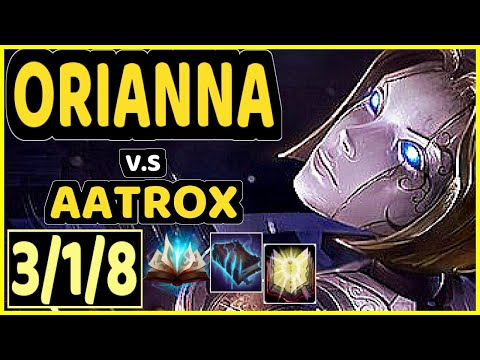 DOPA (APDO) (ORIANNA) vs AATROX - 3/1/8 KDA MID GAMEPLAY - KR Ranked DIAMOND