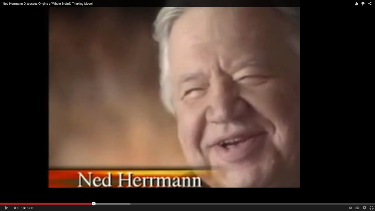Ned Herrmann Discusses Origins of Whole Brain® Thinking Model