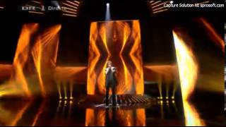[X Factor DK] Jonas sings &quot;With Every Heartbeat&quot; - Live Show 1 [LQ]