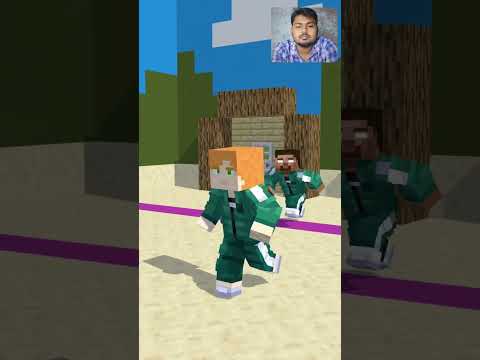 Steve Turns into Herobrine in Squid Game?! #shorts