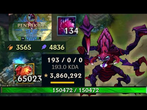 CHO GATH BUT I HAVE 150K HP AND I ONESHOT BARON | PENTA KILL