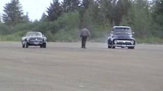 preview picture of video 'Metlakatla Test & Tune - '57 Corvette vs. '56 Ford Truck'