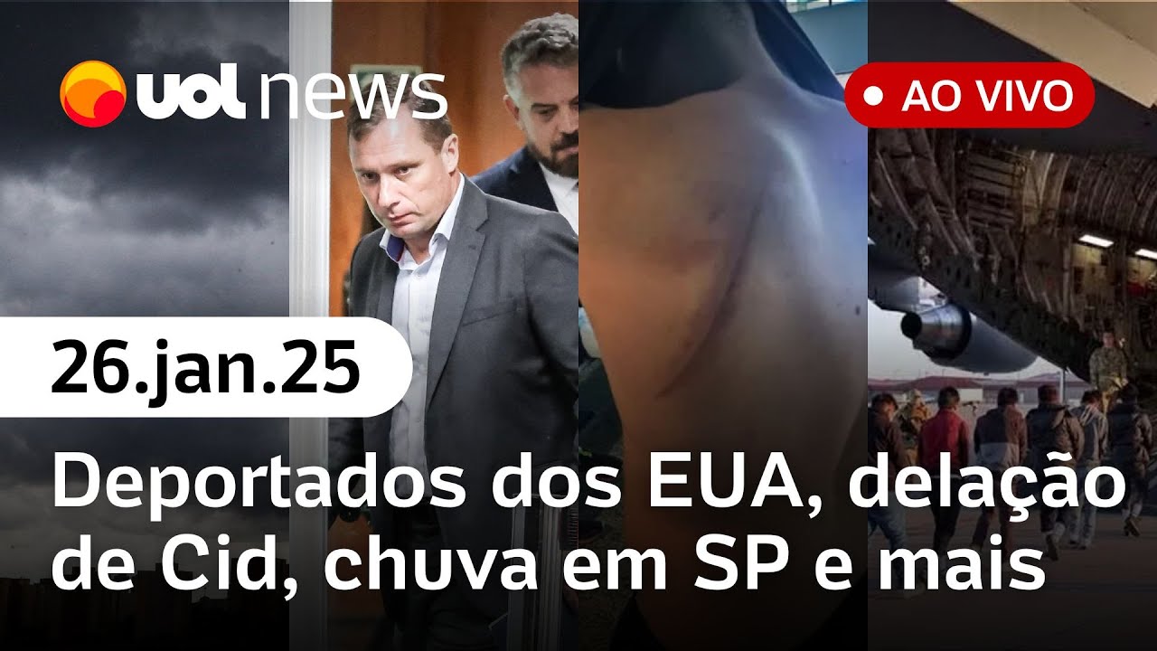 Brasileiros deportados dos EUA relatam agressões; chuva em SP, delação de Mauro Cid e + | UOL News