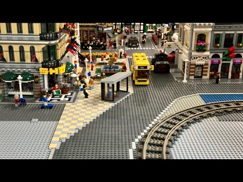 Bau einer Lego Stadt Teil 39. - Zugstrecke [4] und lästige Straßenarbeiten