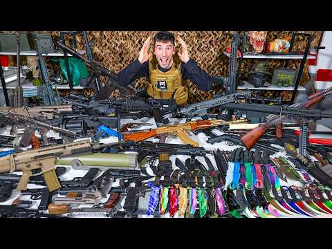 MY ENTIRE GUN COLLECTION 2025!!! ALL MY PISTOLS, RIFLES, AND KNIVES!