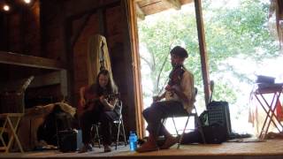 Sandra Peevers at the Windfall Dutch Barn Medieval Faire