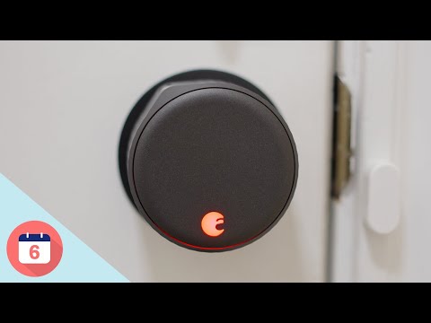 August Home, Silver Wi-Fi Connected Smart Keyless Entry Door Lock, Electronic Door Lock Fits Your Existing Deadbolt in Minutes, ‎ ‎AUG-SL05-M01-S01 video review thumbnail