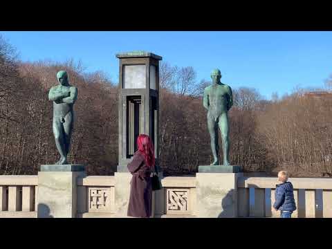 The Frogner (Vigeland) Park in Oslo, Norway - Video Tour 6K