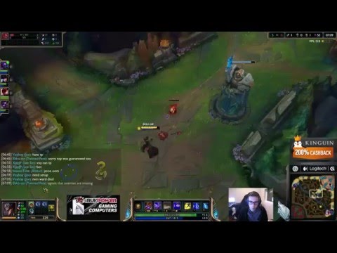 Bjergsen | Twisted Fate vs Diana Mid | S5 Challenger Gameplay