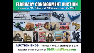 Howard Lake MN Consignment Auction Ends 2/2/23