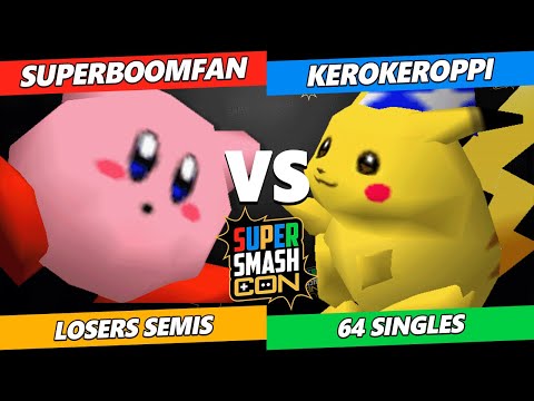 SSC 2023 Losers Semis - SuPeRbOoMfAn (Kirby, Yoshi) Vs. Kerokeroppi (Pikachu) Smash 64 Tournament
