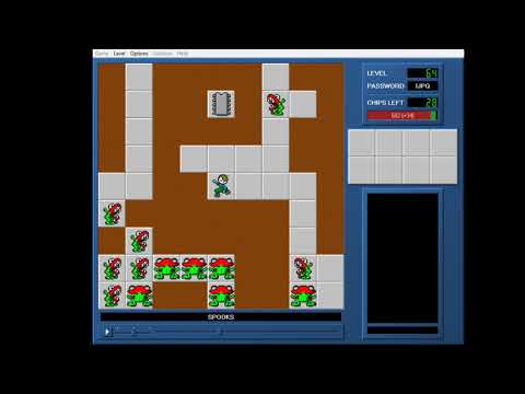 Chip's Challenge 1 Level 64 (Spooks) - 548 seconds
