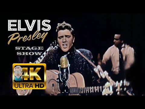 Elvis Presley - I Got A Woman (1.28.1956) AI 4K Colorized Enhanced Stabilized