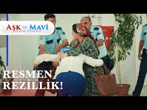 Hasibe karakolda Safiye'ye saldırdı! - Aşk ve Mavi 39. Bölüm