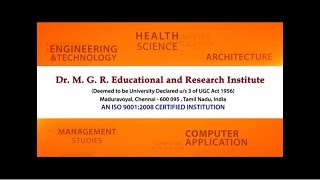 Dr M G R Educational and Research Institute Video Profile

