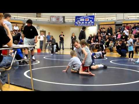 Taylor 1st wrestling match 2013