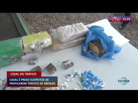 Casal eÌ preso suspeitos de praticarem traÌfico de drogas 17 07