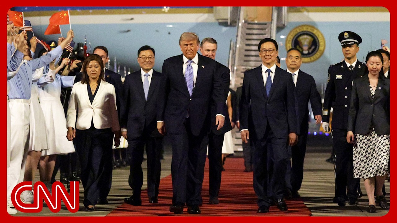 Trump arrives in Beijing for high-stakes summit