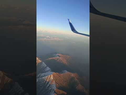 Mountain view from window seat 141125