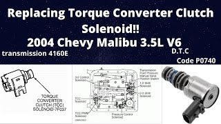 TRANSMISSION TORQUE CONVERTER CLUTCH SOLENOID | 2004 Chevy Malibu 3.5L V6 | TRANSMISSION CODE P0740