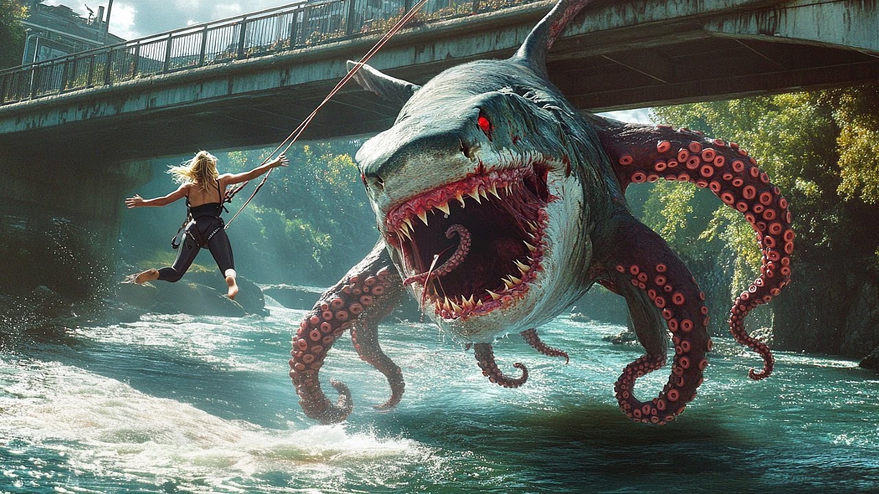 ISCAS são lançadas para atrair o MEGALODON com TENTÁCULOS de POLVO capaz de CAMINHAR FORA da ÁGUA