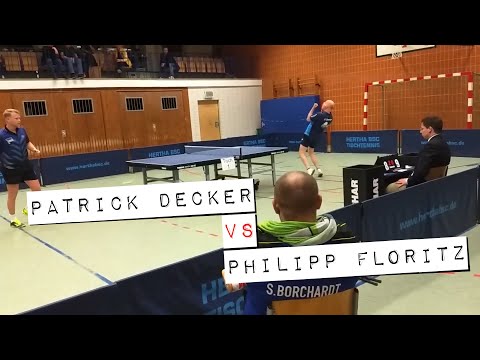 Hertha BSC Berlin X TTS Borsum (Patrick Decker vs. Philipp Floritz) [3. Bundesliga Tischtennis 2019]