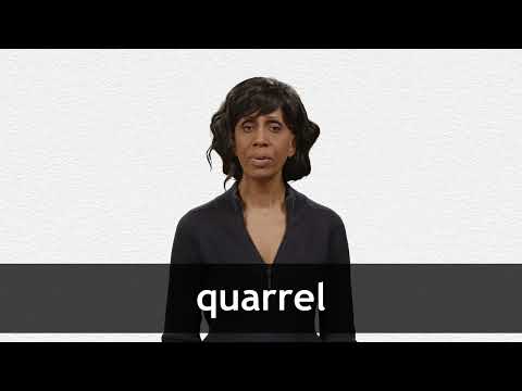 How to pronounce QUARREL in American English