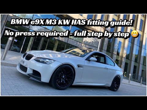 BMW e92 M3 KW HAS suspension kit fitting guide - Suitable for e90 M3 + E93 M3