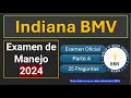 Indiana BMV Driver S Test 2024 In Spanish Part A