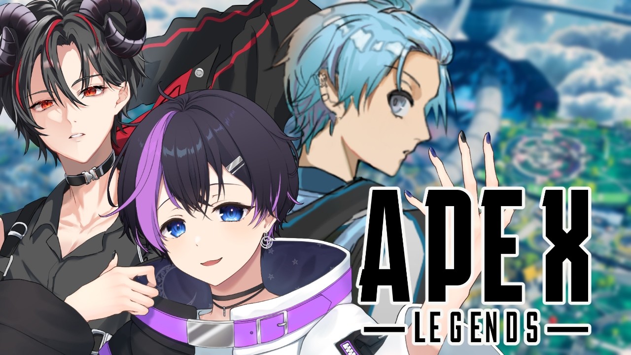 【APEX】 カスタムの為のチームランク!! w/宮崎ねおん3 qvp3【夫婦Vtuber/月ノ夜まほ】