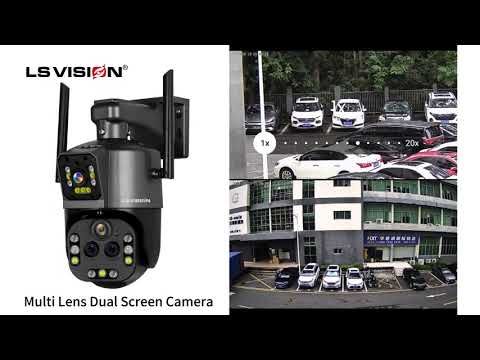 New LS VISION 20X dual lens SECURITY camera see it is night vision