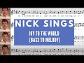 Joy To The World Harmony Building Bass To Melody