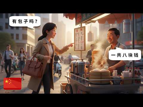 Learn Chinese: Buying Drinks & Snacks | 10 Real Conversations for Beginners (HSK 1-2)