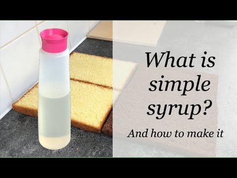 Simple Syrup For Cake Decorating