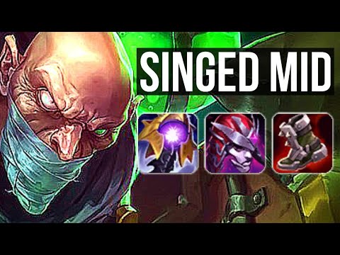 SINGED vs FIZZ (MID) | Rank 4 Singed, 6/3/16, 500+ games | BR Master | v10.23